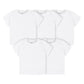 Gerber Baby Toddler 5-Pack Solid Short Sleeve T-Shirts Jersey 160 Gsm, White, 5T