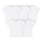 Gerber unisex baby Toddler 5-pack Solid Short Sleeve T-shirts Jersey 160 Gsm Shirt, White, 3T US