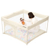 Foldable Baby Playpen 50  50, Out-of-The-Box Ready Playpen for Babies and Toddlers, Portable Play Yard with Breathable Mesh & AS