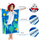 Florica Toddler Hooded Beach Towel Coverup Cape Kids 100% Cotton Soft Quick Dry Absorbent Use For Swim Pool Bath Poncho Towels F