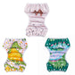 Alvababy 3 Pack Swim Diapers, Baby/Toddler/Infant Snap Adjustable Reusable Swim Diaper Baby Gift For Boy And Girl Small 3Swy41
