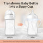 Straw Cup Conversion Kit Compatible With Philips Avent Natural Baby Bottle, Straw Transition Kit From Bottles, 4 Straw Top Nippl