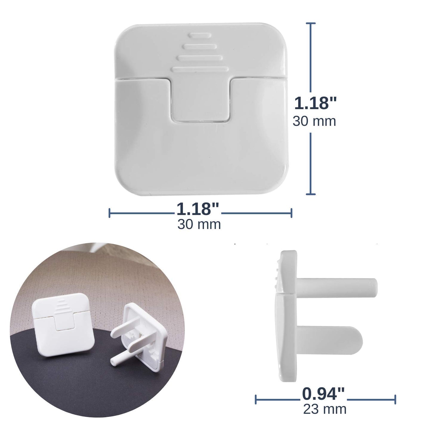Bates- Outlet Covers Child Proof, 10 Pack, 3 Prong Outlet Covers, Baby Proof Outlet Covers, Baby Outlet Covers, Child Proof Outl