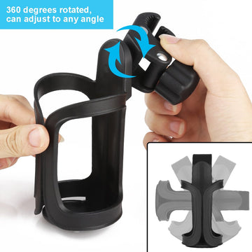 Accmor Bike Cup Holder, Bike Water Bottle Holders, Universal 360 Degrees Rotation Cup Holder For Bicycle, Stroller, Scooter, Wal