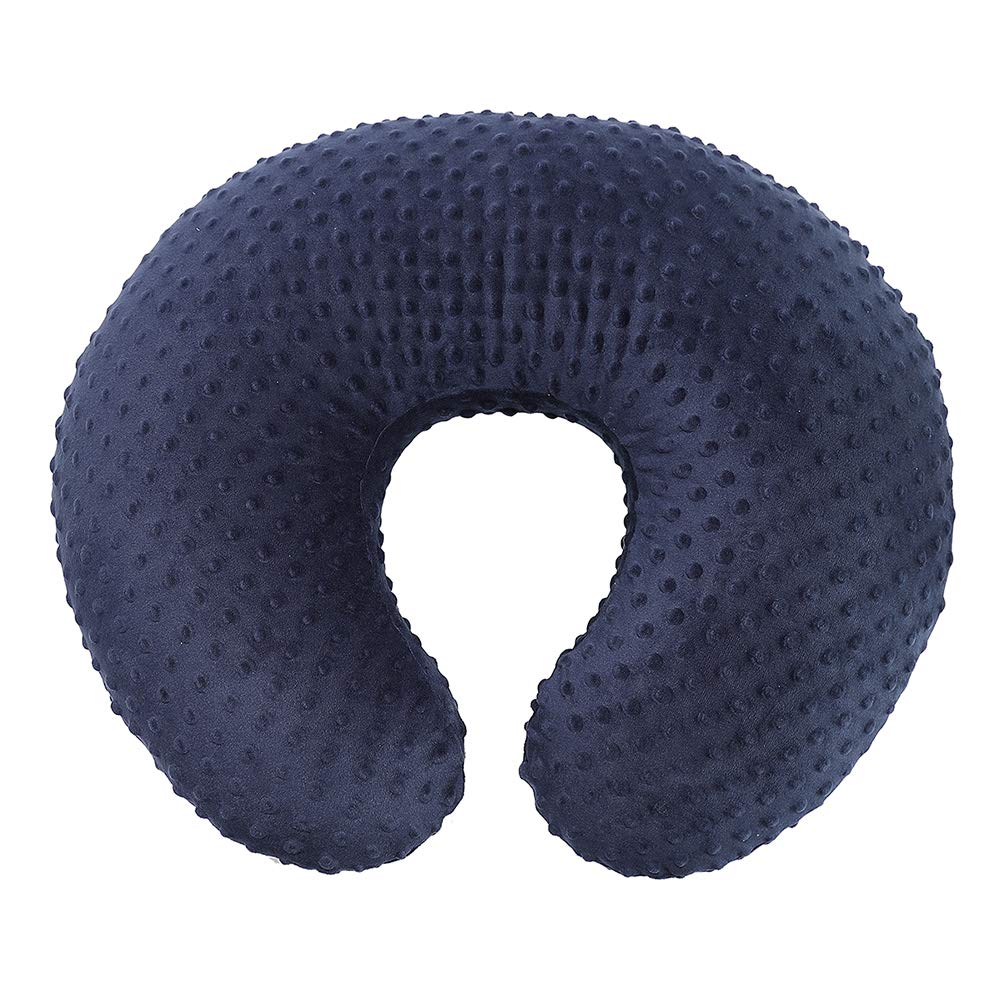 Owlowla Minky Nursing Pillow Cover, Breastfeeding Pillow Slipcover Fits Nursing Pillow For Baby Boy Girl(Navy)