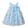 Hopscotch Baby Girls Knee Length Casual Dresses In Blue Color For Ages (912 Months)