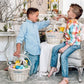 Personalization Universe Personalized Willow Easter Basket With Folding Handle- Light Pink