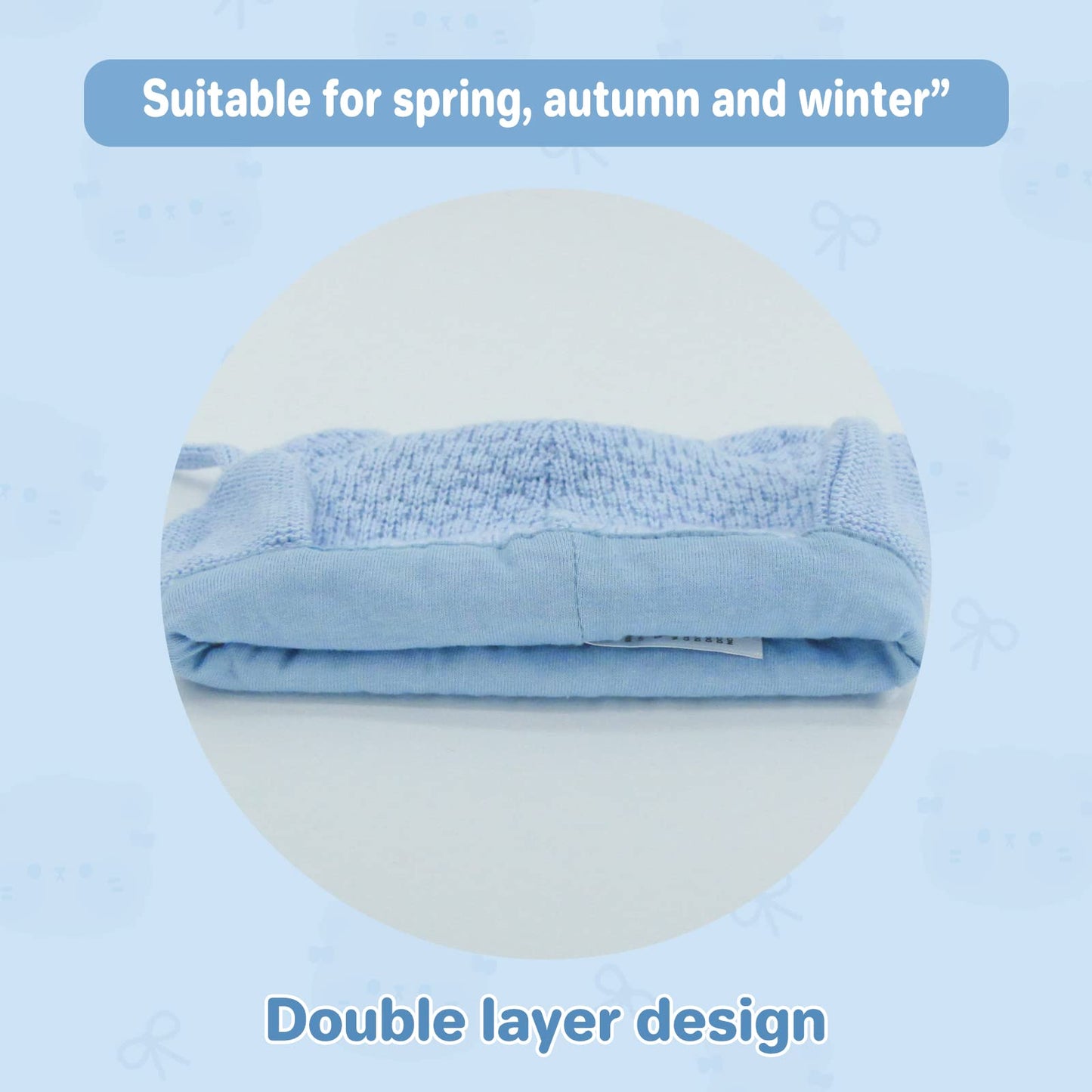 Duoyeree Kids Baby Hat Soft Warm Cable Knit Beanie Toddler Girl Fall Winter Hats(Aqua Blue,6-12 Months)