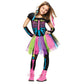Fun World Funky Punky Bones Costume, Large 12-14, Multicolor
