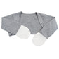 Edenswear Zinc-Infused Mitten Sleeves for Kids with Eczema (12 Months, Gray)
