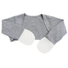Edenswear Zinc-Infused Mitten Sleeves for Kids with Eczema (12 Months, Gray)