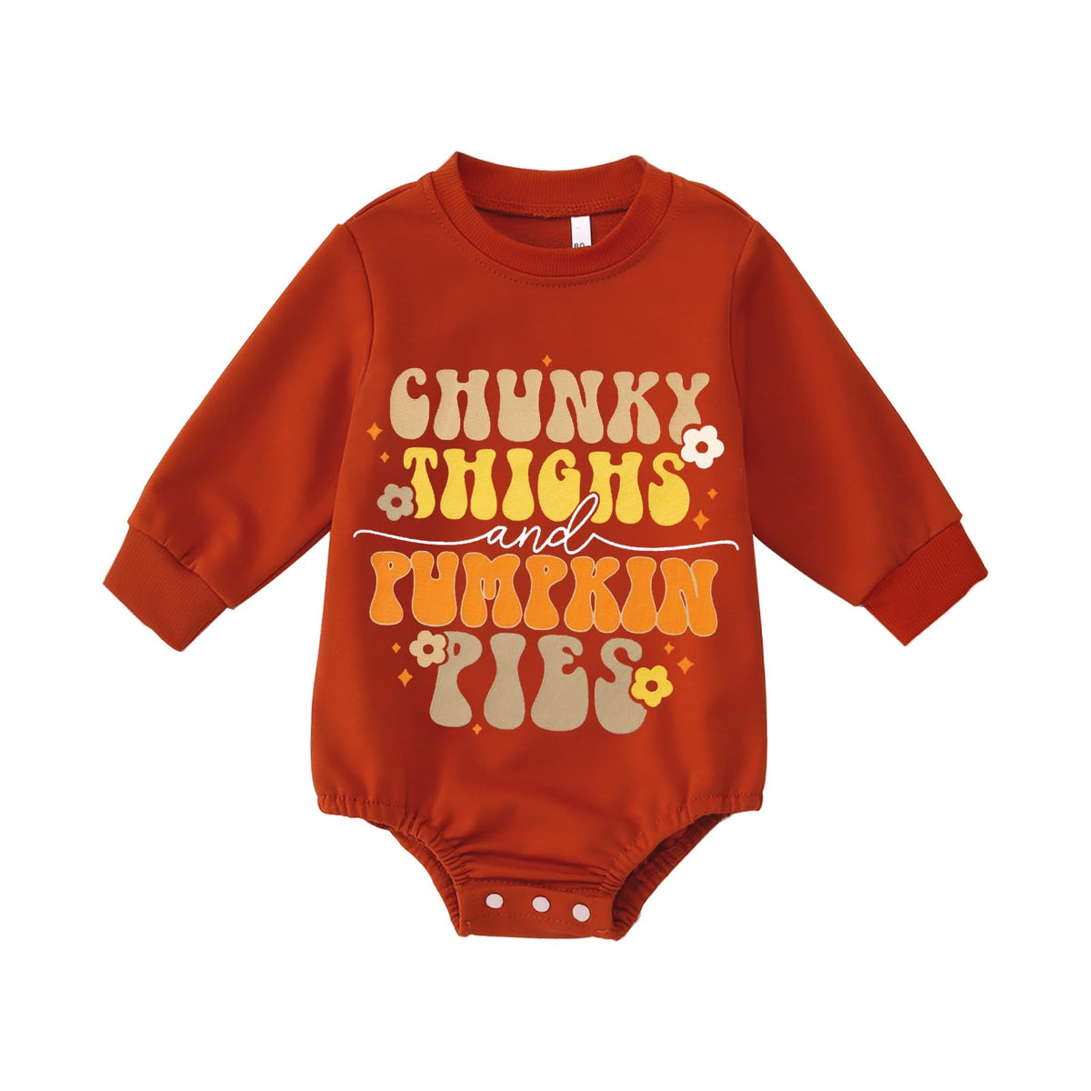 Gliglittr Infant Girls Homemade Rolls Bubble Romper Thanksgiving Day Toddler Crewneck Sweatshirt Onesie Baby Bodysuit Outfit, Bu