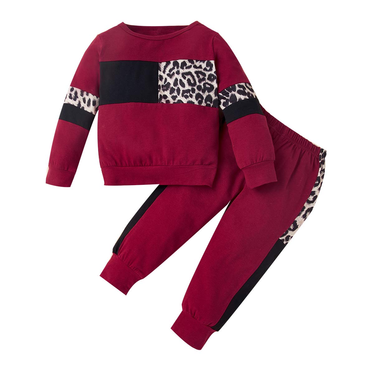 Wesidom Baby Girl Clothes Sets, 2Pcs Autumn Long Sleeve Clothes Outfits Toddler Girl Sweater Sets