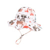 Bold N Elegant Cartoon Print Kids Cotton Sun Hat With Adjustable Chin Strap, Beach Cap Fishing Hat For Boys And Girls (In, Age, 