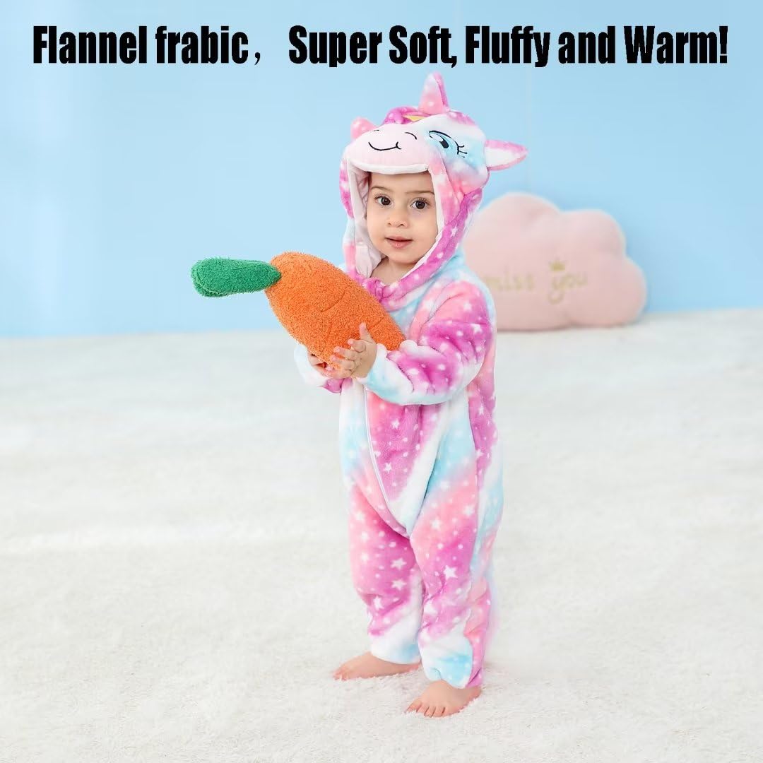 Baby Unicorn Costumes Unisex Toddler Outfit Halloween Dress Up Romper 2-6 Months