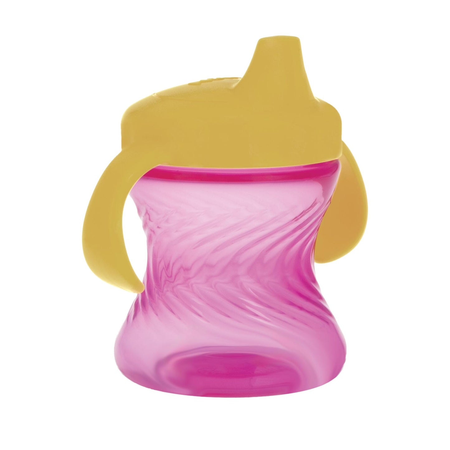 Nuby 2-Handle No-Spill Hard Spout Sippy Cup With Easy Grip - (3-Pack) 7 Oz - Baby Sippy Cup With Controlled Sipping For 6+ Month