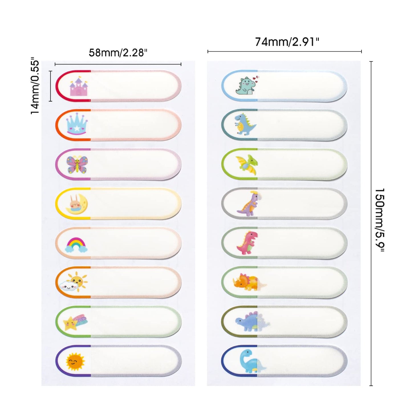 Waterproof Baby Bottle Labels For Daycare, 80Pcs School Name Label Stickers For Kids Stuff Personalized, Self Laminating, Dishwa