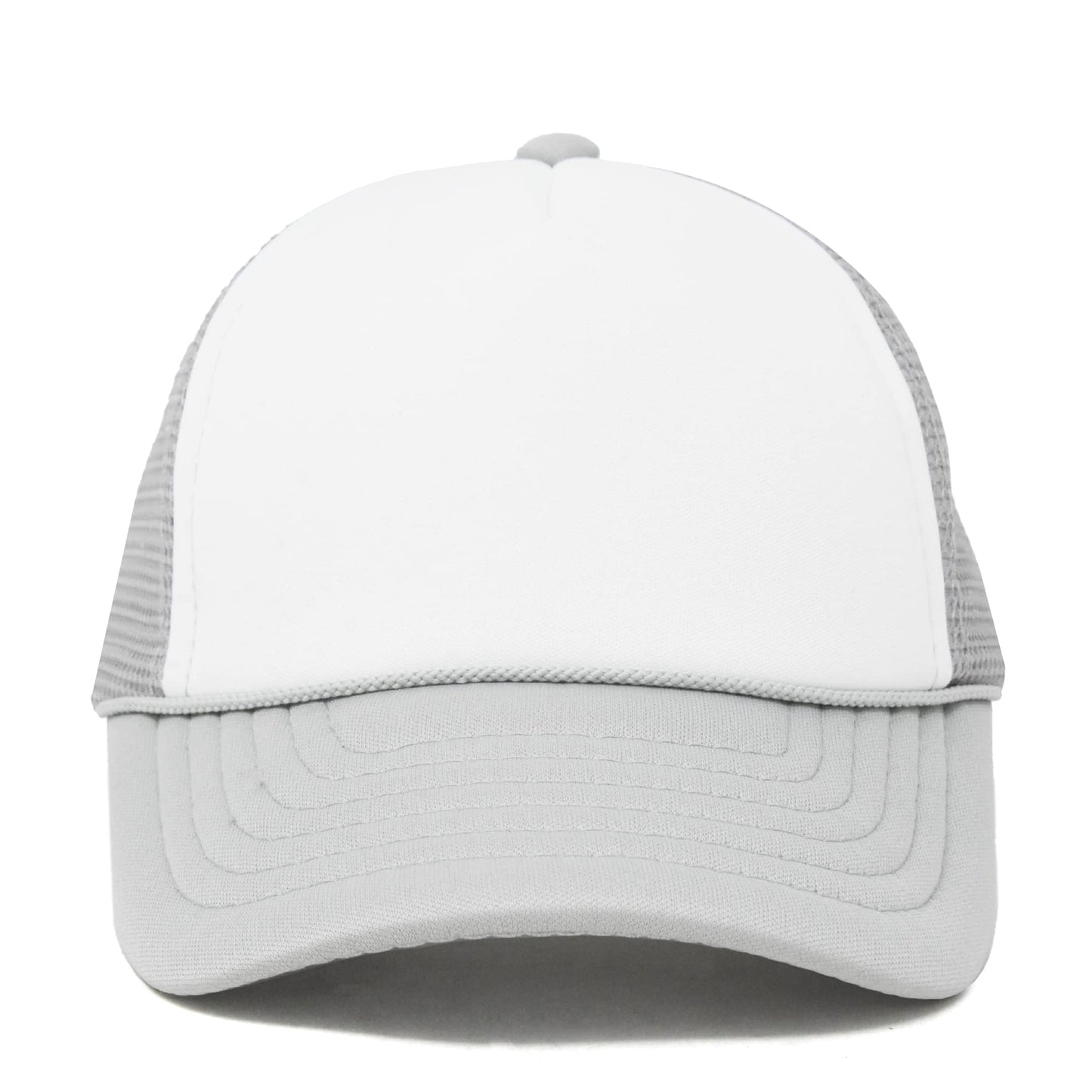 Dalix Infant Trucker Hat Baby Cap Tiny Extra Small Girls Boys In Gray White