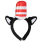 Bioworld Dr. Seuss Cat In The Hat Costume Hair Accessories Headbands For Women Men