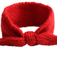 Utowo Newborn-Infant-Toddler Knitted-Knotbow-Turban Rabbit-Ear-Headbands Baby-Girls Head-Wrap-Headband 0-6 Years (Red+Beige)