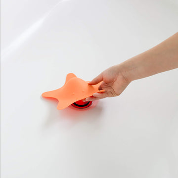 Boon Star Toddler Bathtub And Sink Drain Cover - Starfish Shaped Toddler Bathtub And Sink Drain Cover - Easy To Clean Bath And S