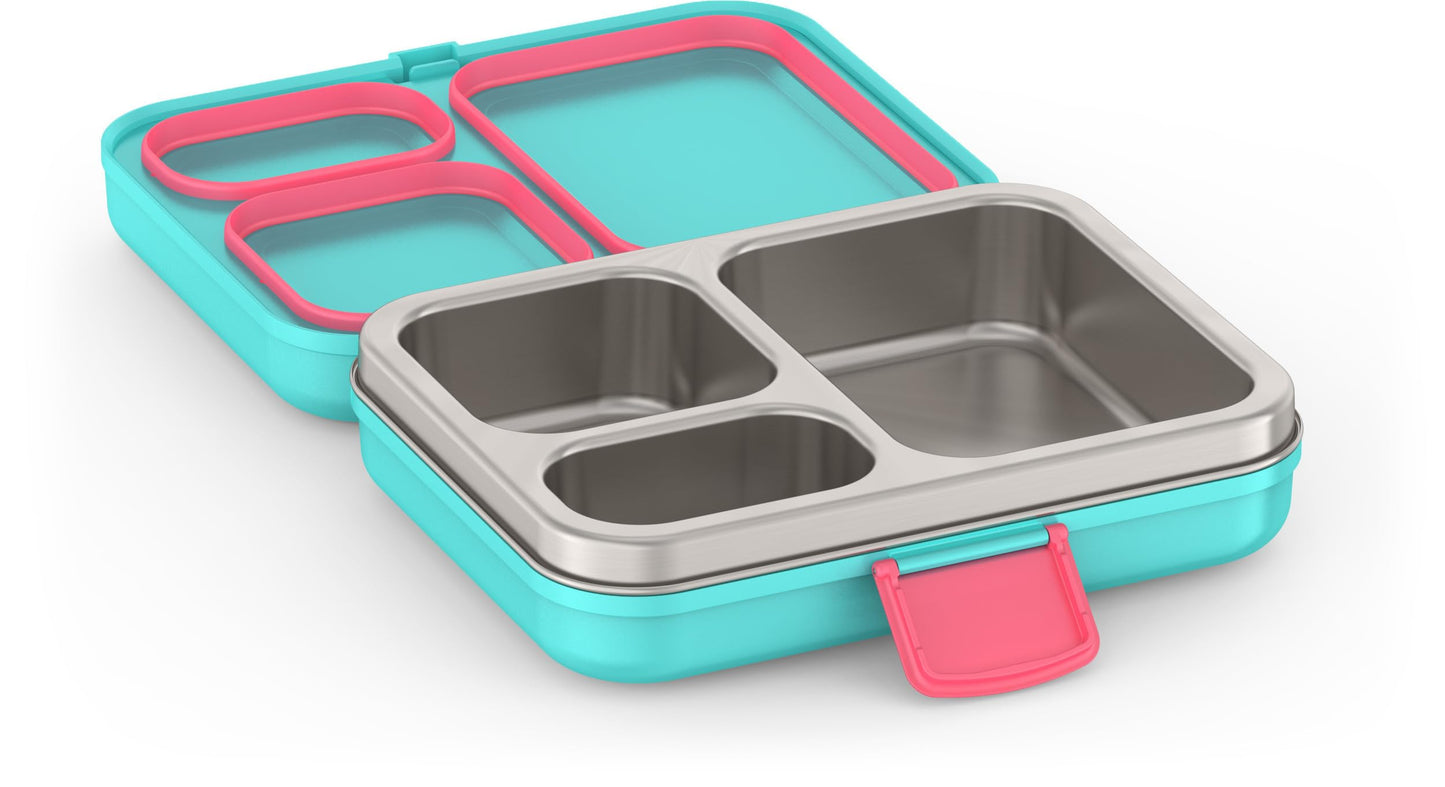 THERMOS Kids Freestyle Food Storage Lunch Kit, Teal