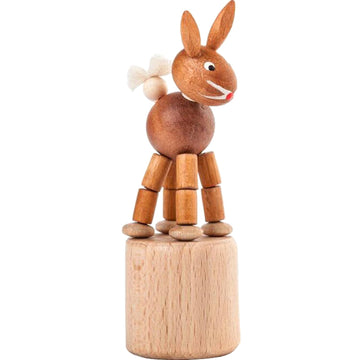 Alexander Taron Dregeno Kids Decorative Rabbit Push Toy - 3.25 H x 1.175 W x 1.175 D