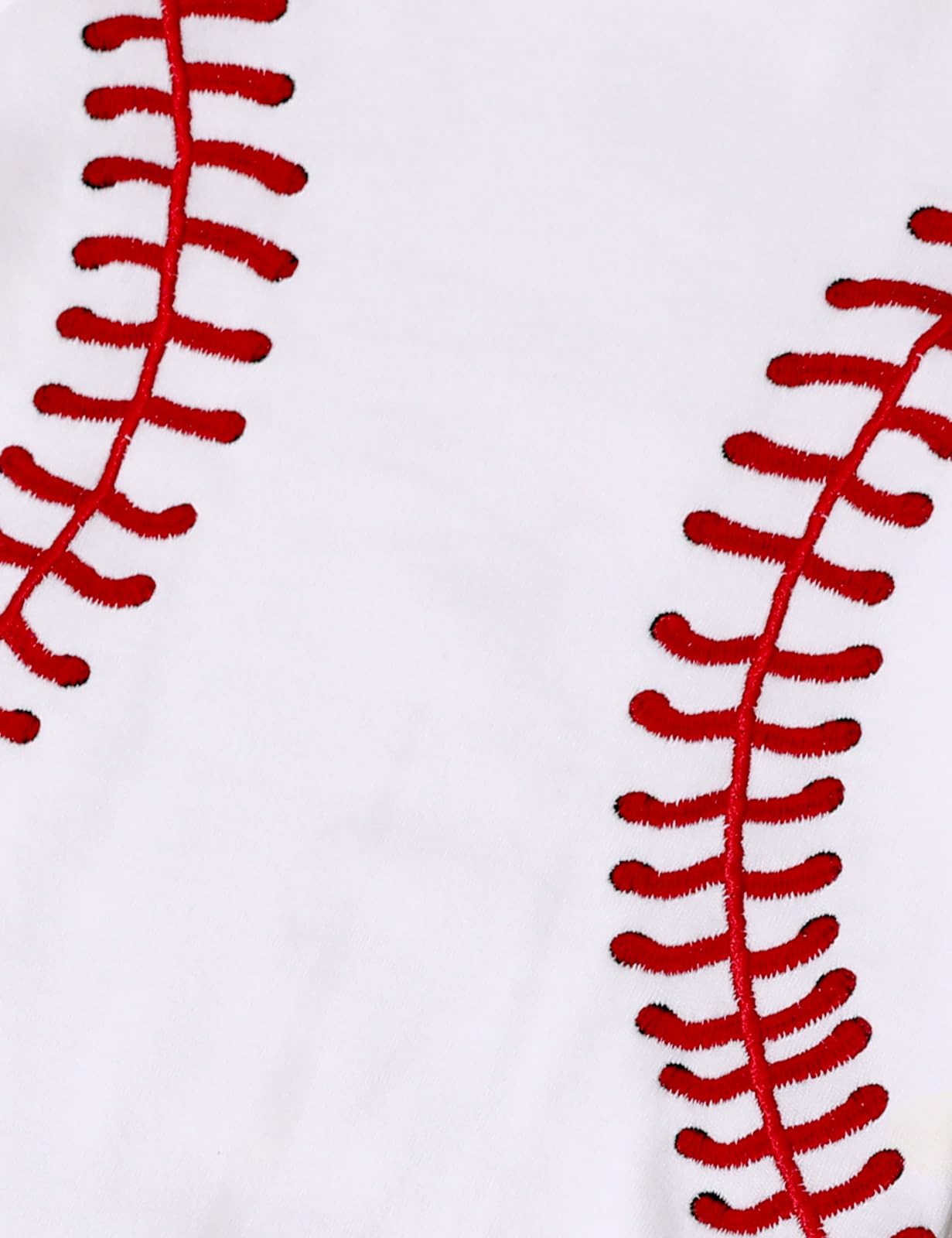 Cosland Baby Baseball Outfit Infant Boys Cotton Bodysuit, White, 0-3 Months