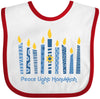 Inktastic Peace Light Hanukkah Baby Bib White And Red 27Db5