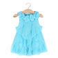 Wzsygdtc 0-24 Months Baby Party Dress Infant Girls One-Piece Romper Jumpsuit (Blue, 9-12 Months)