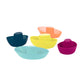 Boon Fleet Toy Boat Baby Bath Toys - Stacking Boat Toy Set for Bath Time Fun - Toddler and Baby Stacking Bathtub Toys With Drain