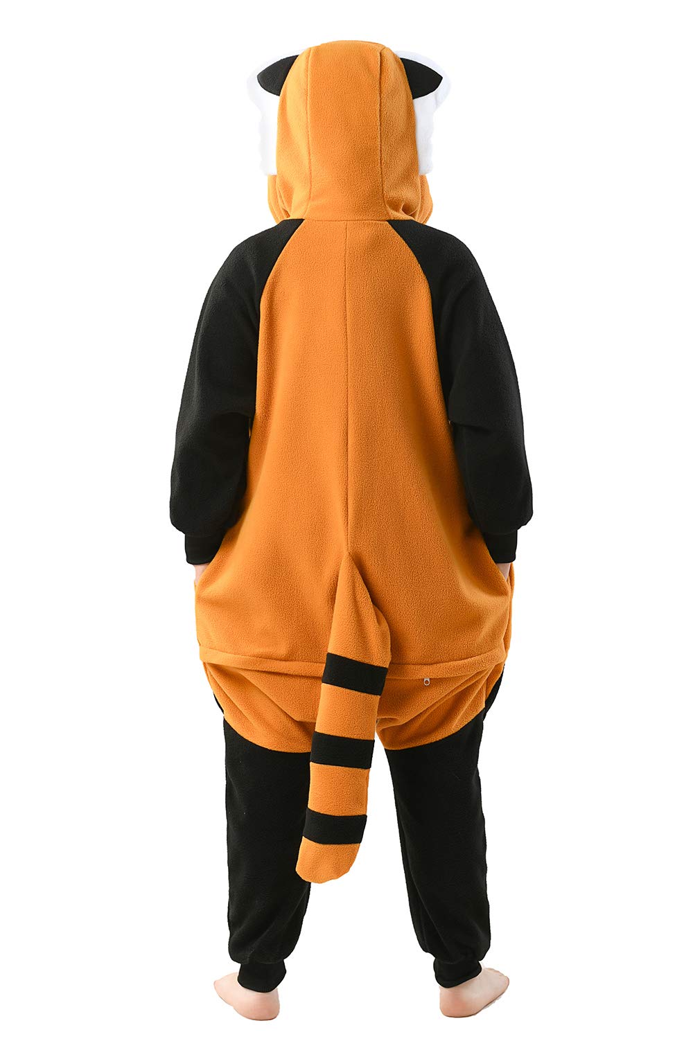 CANASOUR Red Panda Onesie Kids Halloween Cosplay Costume Girls One Piece Pjs Anime Unisex Hoodie Pajamas For 8-10 Years Boys Par
