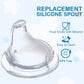 8Pack Replacement Silicone Spout Compatible With Nuk, Soft Spout Replacement For Nuk Active And Learner Cups, Easy Transition Fr