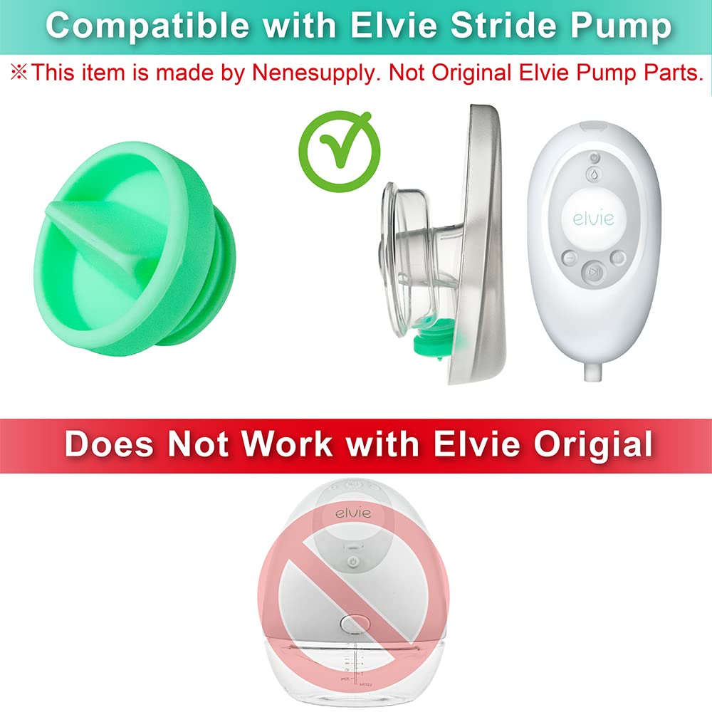 Nenesupply 4Pc Duckbill Valves Compatible With Elvie Stride Pump Parts Replacement Parts Breast Pump Parts Momcozy Tsrete Wearab