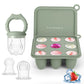 Baby Fruit Food Feeder Breastmilk Popsicle Molds, Silicone Food Freezer Tray for Cooling Teething Relief, Baby Food Feeder for S