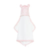 Little Giraffe Luxe Baby Towel With Ears, 24' X 41', Pink