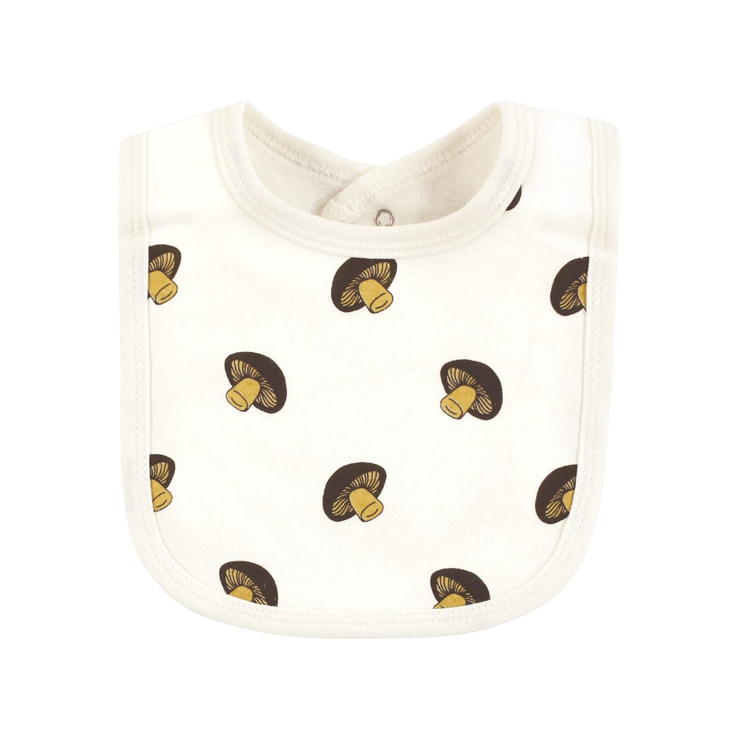 Touched By Nature Unisex Baby Organic Cotton Bibs, Fruits And Veggies, One Size