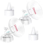 18MM Flange and Duckbill Valve Set Compatible with Spectra S1 S2 9 Plus, Wide Mouth Breast Pump Replacement Parts, Multiple Size