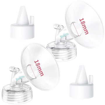 18MM Flange and Duckbill Valve Set Compatible with Spectra S1 S2 9 Plus, Wide Mouth Breast Pump Replacement Parts, Multiple Size