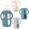 3 Pack Silicone Sleeves With Handles For Avent Natural Glass Baby Bottles, Anti Breakage Baby Bottle Holder, Compatible Philips