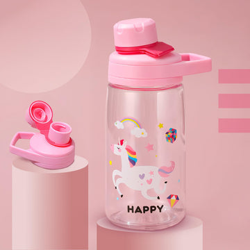 Baybee Joy Baby Sipper Water Bottle For Kids | Spill-Proof & Bpa Free Safe Sippy Water Bottle 480Ml For Kids 6+ Months | Drinkin