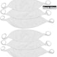 Tobeinstyle Babies' 6-Pack Comfortable Newborn Baby Belly Binder - White - One Size