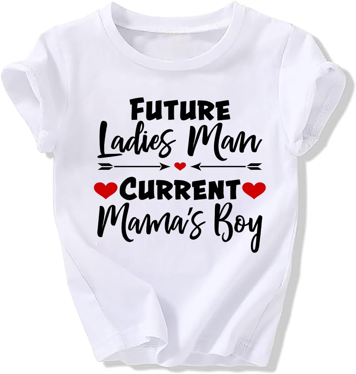 Toddler Boy Valentine'S Day T Shirt Cute Lover Boy Shirt Kids Funny Letter Print Valentine'S Day Shirts Tops (1-2T, White3)
