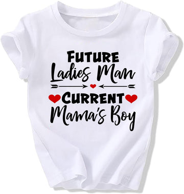 Toddler Boy Valentine'S Day T Shirt Cute Lover Boy Shirt Kids Funny Letter Print Valentine'S Day Shirts Tops (2-3T, White3)