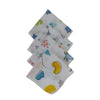 Love Baby Thin Abstract Printed Double Layer Muslin Washcloth Set  Wcl42 Combo P6