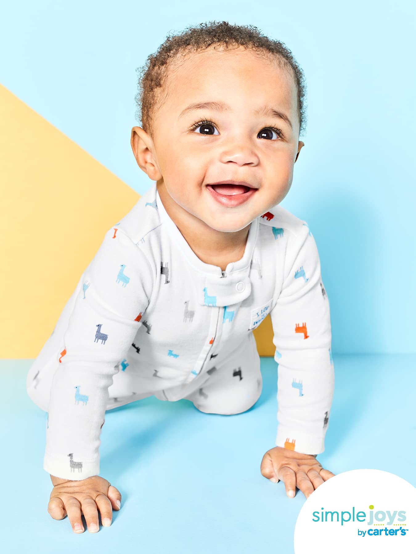 Simple Joys by Carters Baby 2-way Zip Cotton Footed Sleep and Play