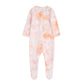 O2 Baby Baby Boys Girls Organic Cotton Zip-Front Sleeper Pajamas, Footed Sleep  'N Play(6-12 Months, Pink)