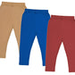 IndiWeaves Girls Cotton 3/4th Leggings/Capri (Pack of 3)(71800171819IWBP334_Multicolor_1416 Years)