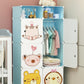 EXVITO 6 Door Kids Plastic Wardrobe for Clothes, Foldable Plastic Almirah for Clothes, Collapsible Wardrobe for Storage, Baby Cu