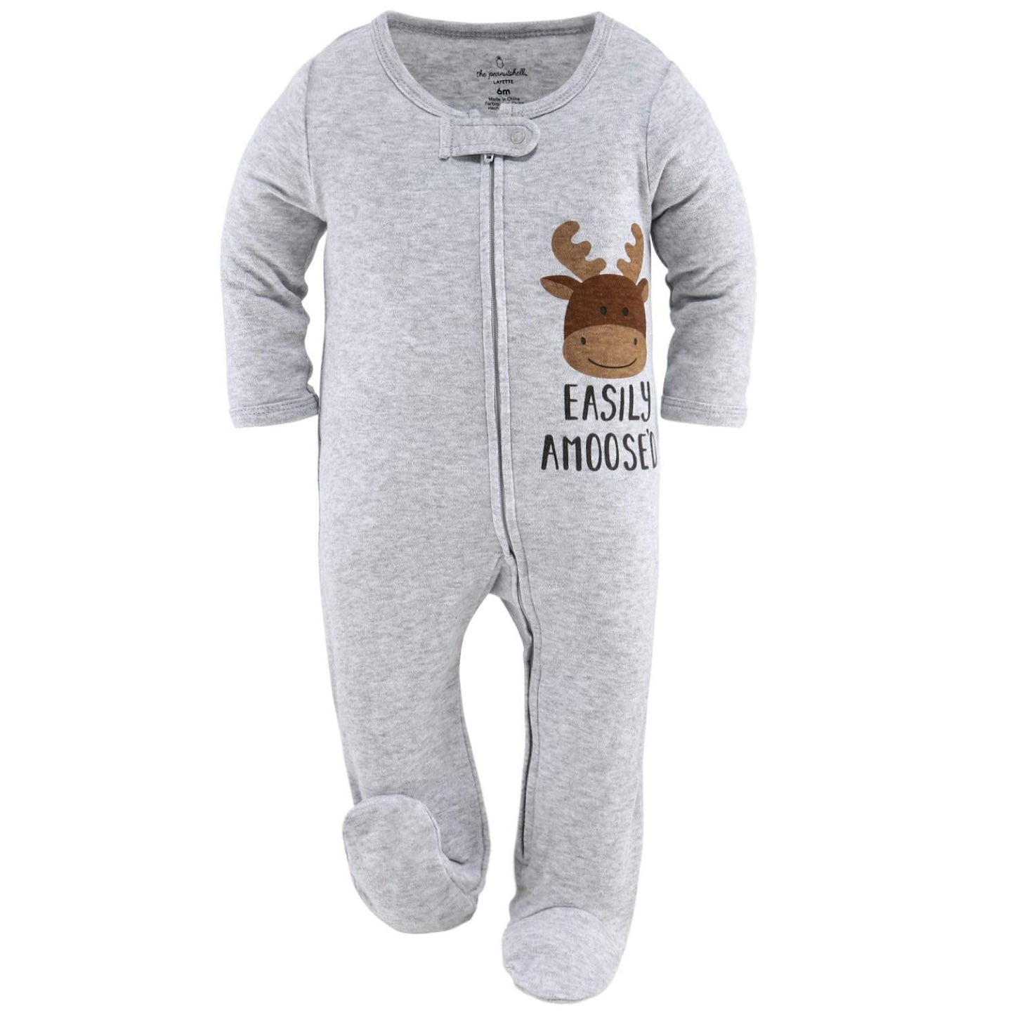 The Peanutshell Baby Sleepers For Boys Or Girls Set Of 3 - Newborn Baby Boy And Girl Clothes, Soft Cotton Unisex Footed Pajamas,